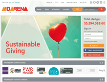 Tablet Screenshot of aidarena.org